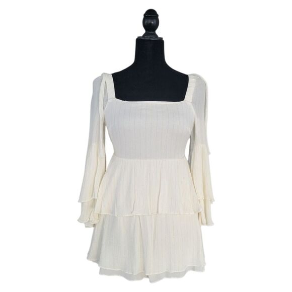 Tularosa Savannah Boho Dress in Ivory Size XS - Picture 3 of 10